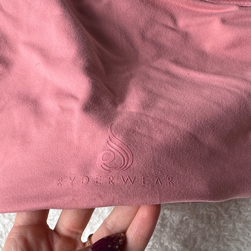Ryderwear One-Shoulder Pink Sports Bra - Picture 3 of 3